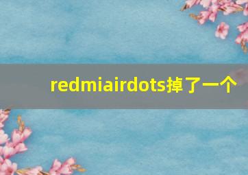 redmiairdots掉了一个