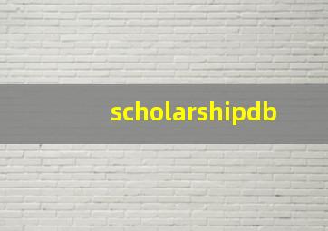 scholarshipdb