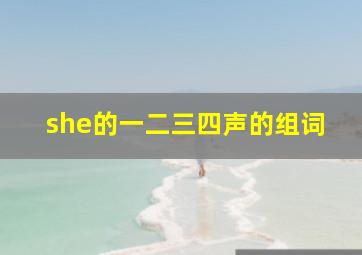 she的一二三四声的组词