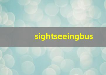 sightseeingbus