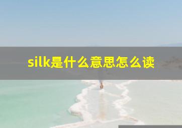 silk是什么意思怎么读