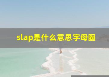 slap是什么意思字母圈