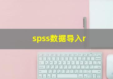 spss数据导入r