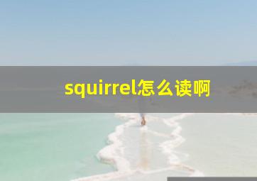 squirrel怎么读啊