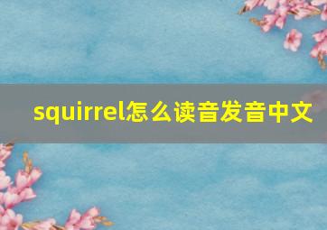 squirrel怎么读音发音中文