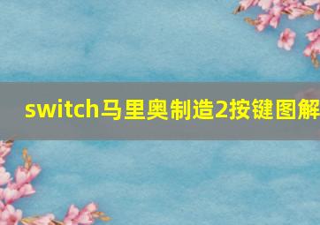 switch马里奥制造2按键图解