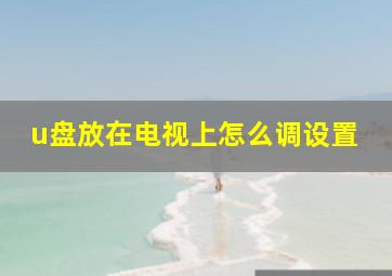 u盘放在电视上怎么调设置