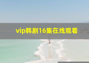 vip韩剧16集在线观看