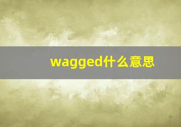 wagged什么意思