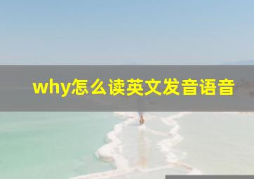 why怎么读英文发音语音