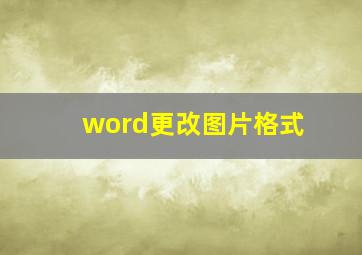 word更改图片格式