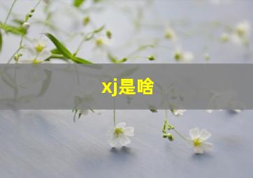 xj是啥