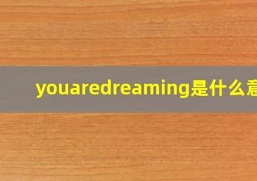 youaredreaming是什么意思