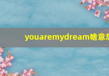 youaremydream啥意思