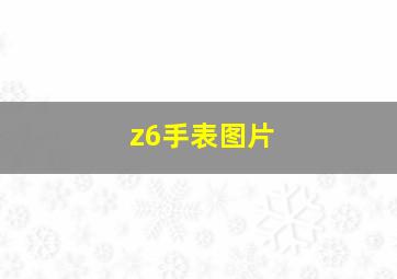 z6手表图片