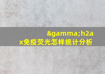 γh2ax免疫荧光怎样统计分析