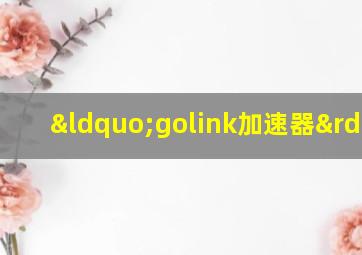 “golink加速器”