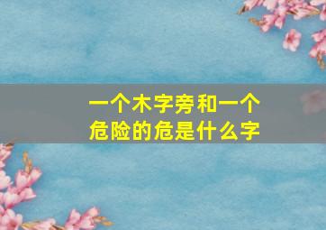 一个木字旁和一个危险的危是什么字