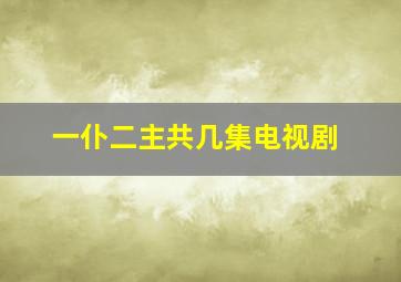 一仆二主共几集电视剧