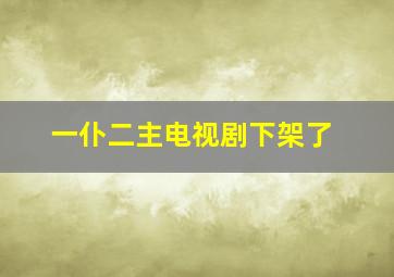 一仆二主电视剧下架了