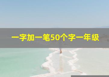 一字加一笔50个字一年级