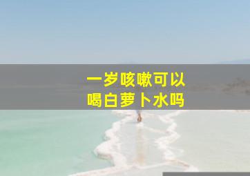 一岁咳嗽可以喝白萝卜水吗