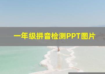 一年级拼音检测PPT图片