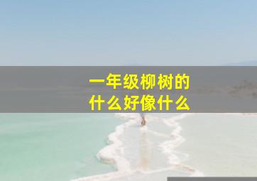 一年级柳树的什么好像什么