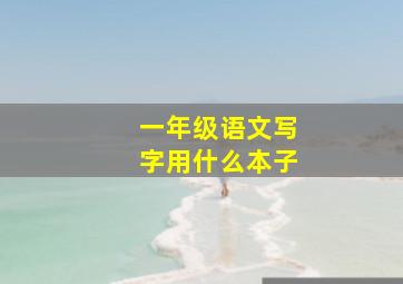 一年级语文写字用什么本子