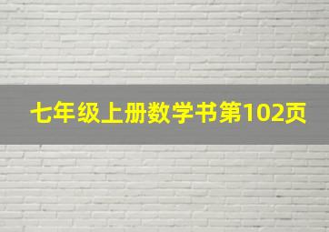 七年级上册数学书第102页