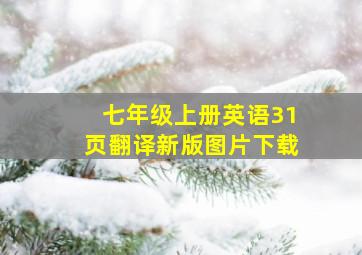 七年级上册英语31页翻译新版图片下载