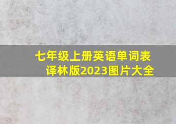 七年级上册英语单词表译林版2023图片大全