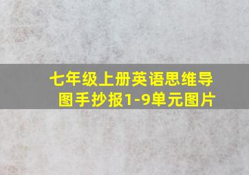 七年级上册英语思维导图手抄报1-9单元图片