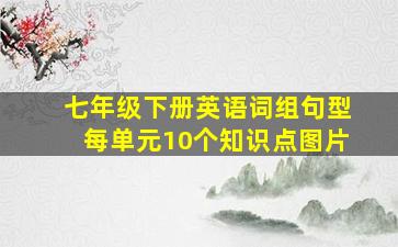 七年级下册英语词组句型每单元10个知识点图片