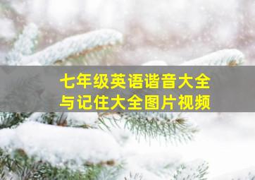 七年级英语谐音大全与记住大全图片视频