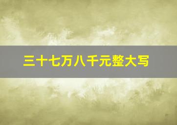 三十七万八千元整大写