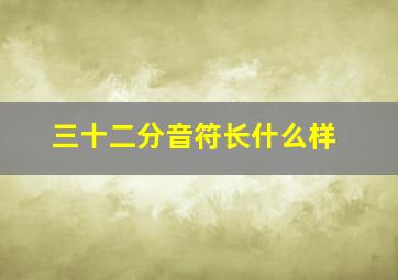 三十二分音符长什么样