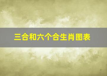 三合和六个合生肖图表