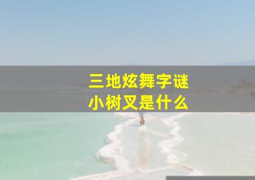 三地炫舞字谜小树叉是什么