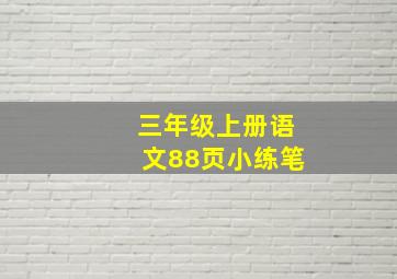 三年级上册语文88页小练笔