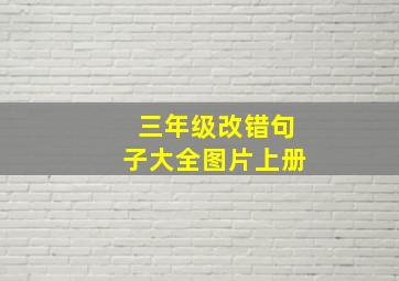 三年级改错句子大全图片上册