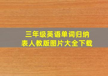 三年级英语单词归纳表人教版图片大全下载