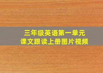 三年级英语第一单元课文跟读上册图片视频