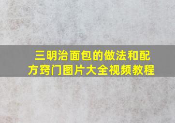 三明治面包的做法和配方窍门图片大全视频教程