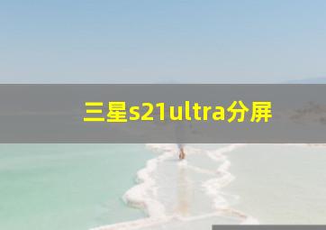 三星s21ultra分屏