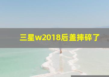 三星w2018后盖摔碎了