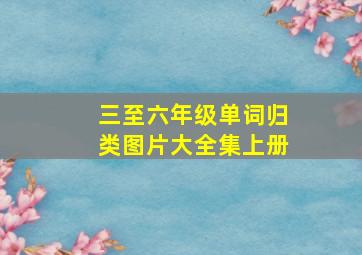 三至六年级单词归类图片大全集上册