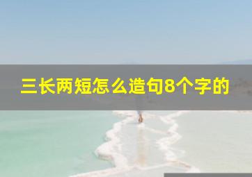 三长两短怎么造句8个字的