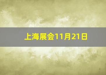 上海展会11月21日