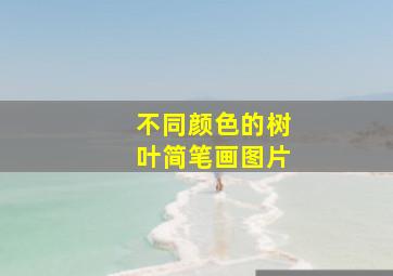 不同颜色的树叶简笔画图片